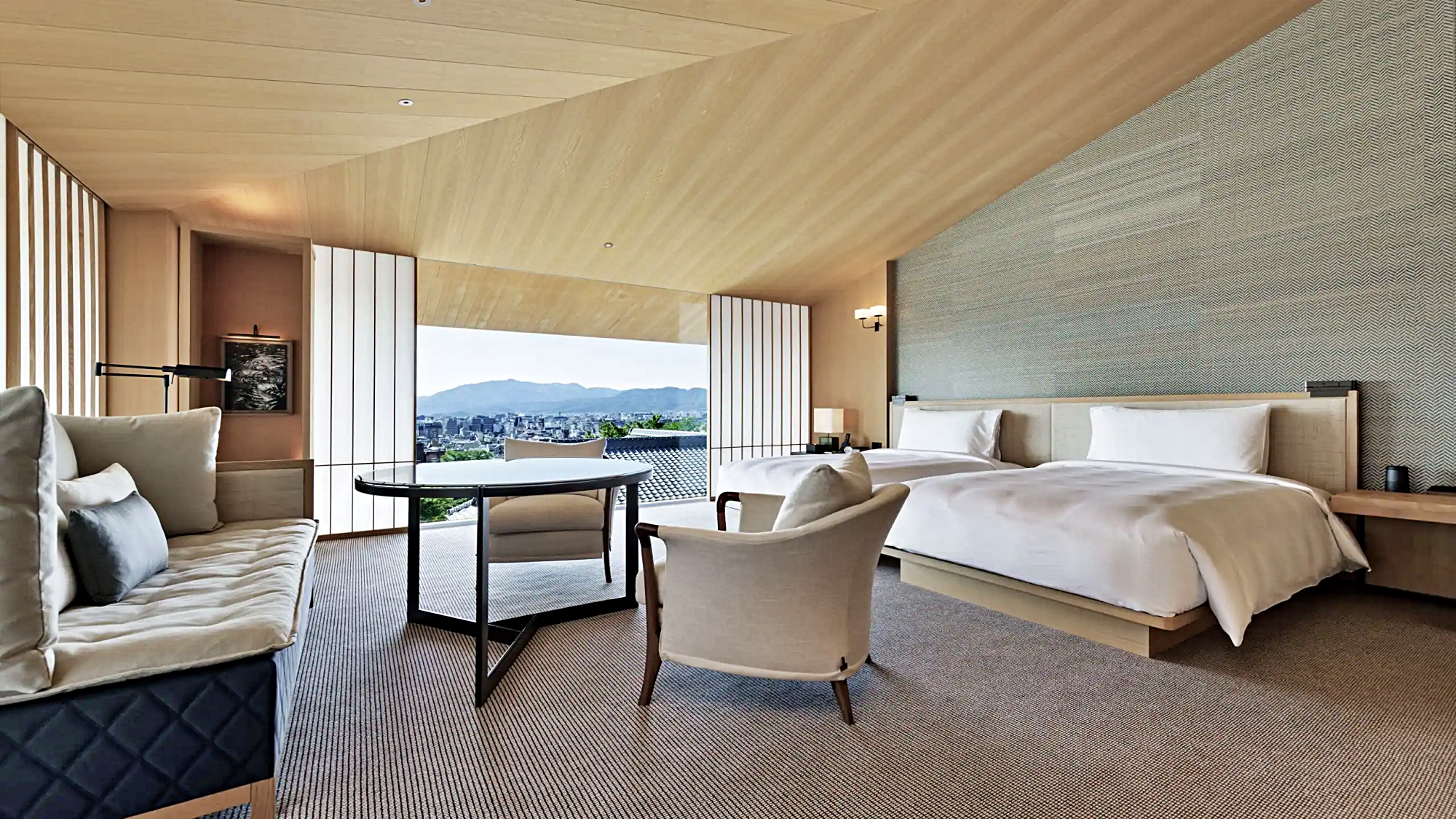 투 트윈 베드 사원 전망 디럭스