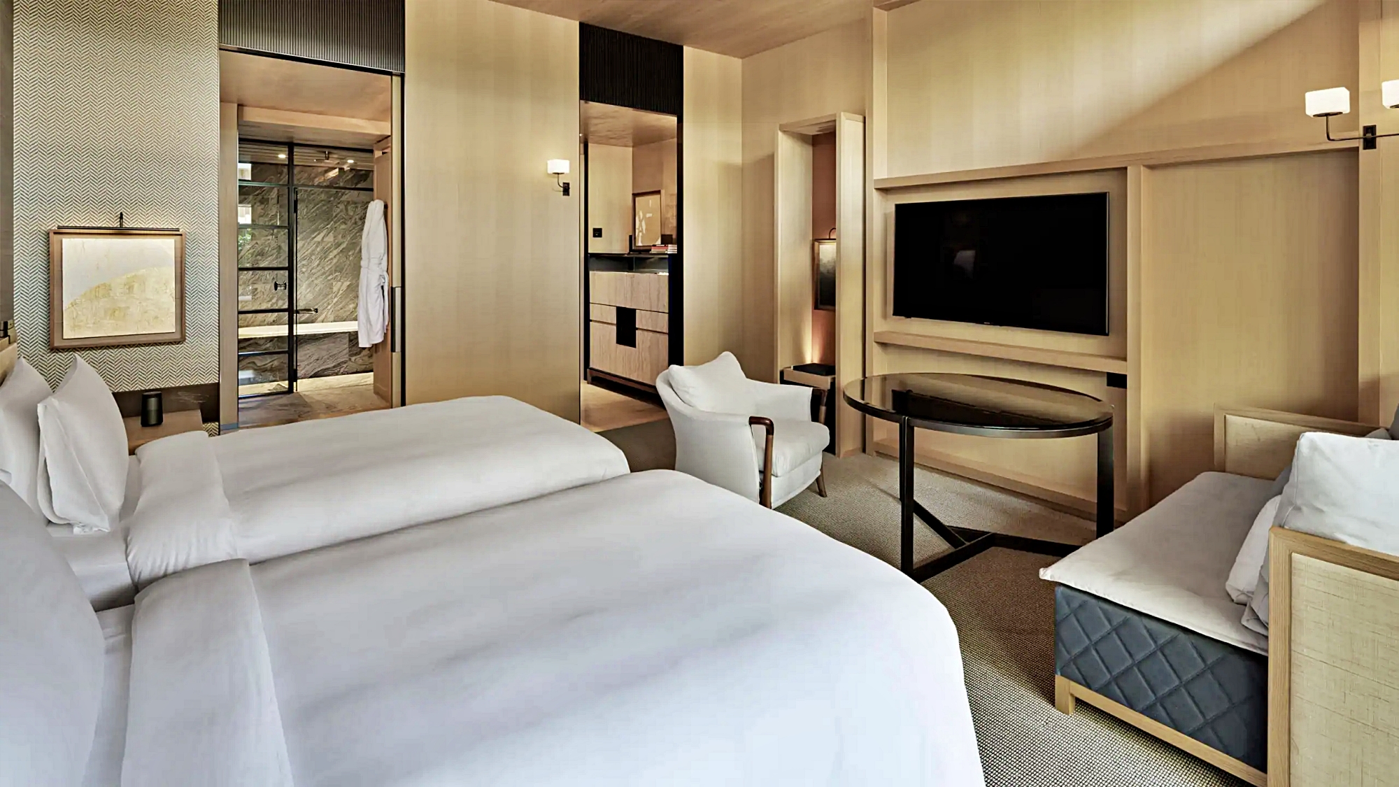 투 트윈 베드 가든 테라스