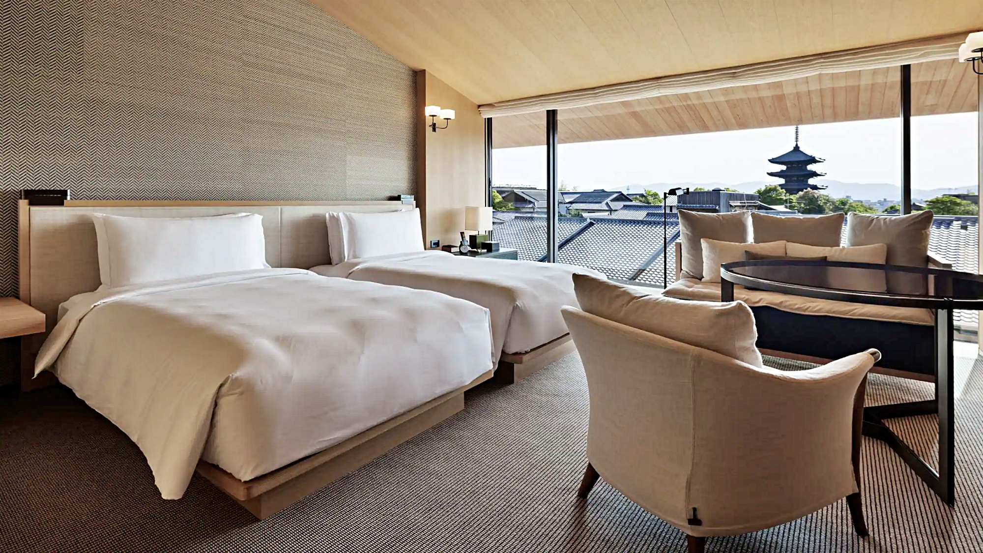 투 트윈 베드 사원 전망