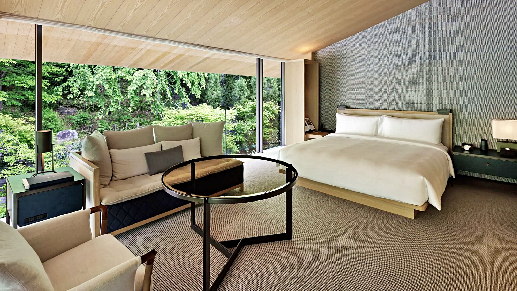 원 킹 베드 가든 뷰