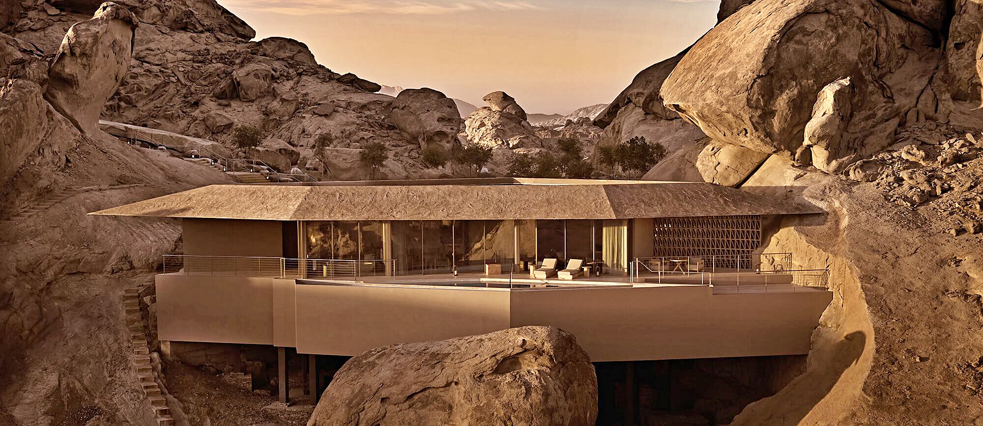 원 베드룸 클리프 행잉 빌라